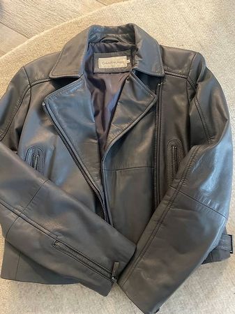 Lederjacke Calvin Klein Damen