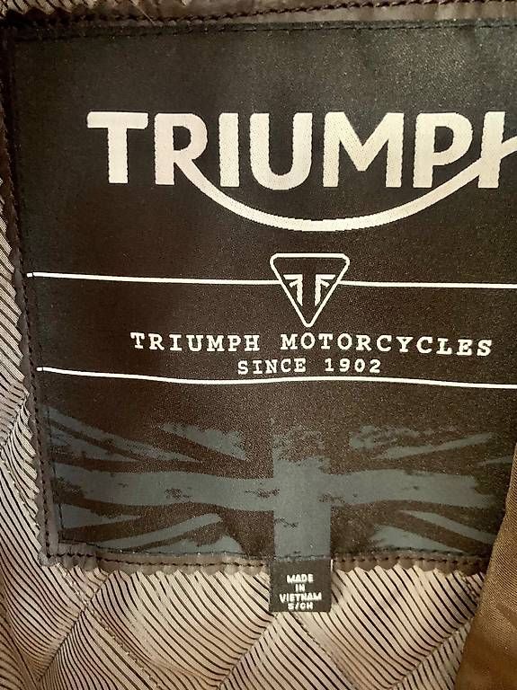 Jacken: Blouson de moto Triumph en cuir – Gebraucht aus Bourg-St-Pierre von GdCombin 1