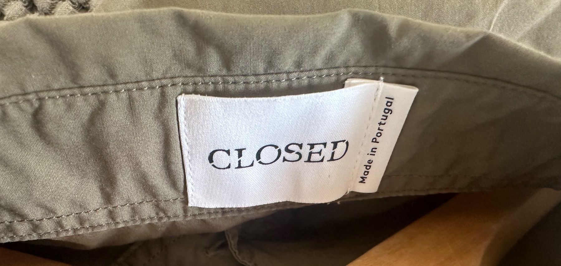 Closed Camicette: CLOSED Bluse Khaki Damen Gr. S Baumwolle – Usato da Flims Dorf venduto da Specials 1