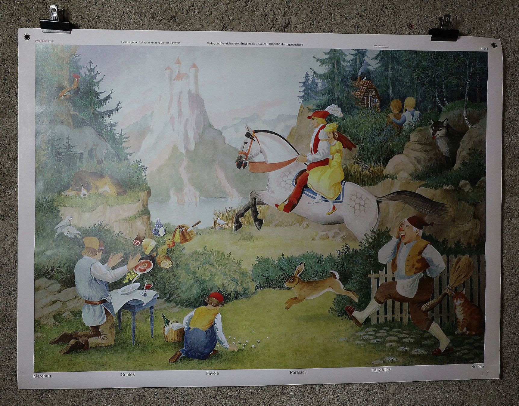 Foto & Immagini: Schulwandbild, Schulbild "Märchen" Walter Schmid – Usato da Birrwil venduto da brandschatz_birrwil 1