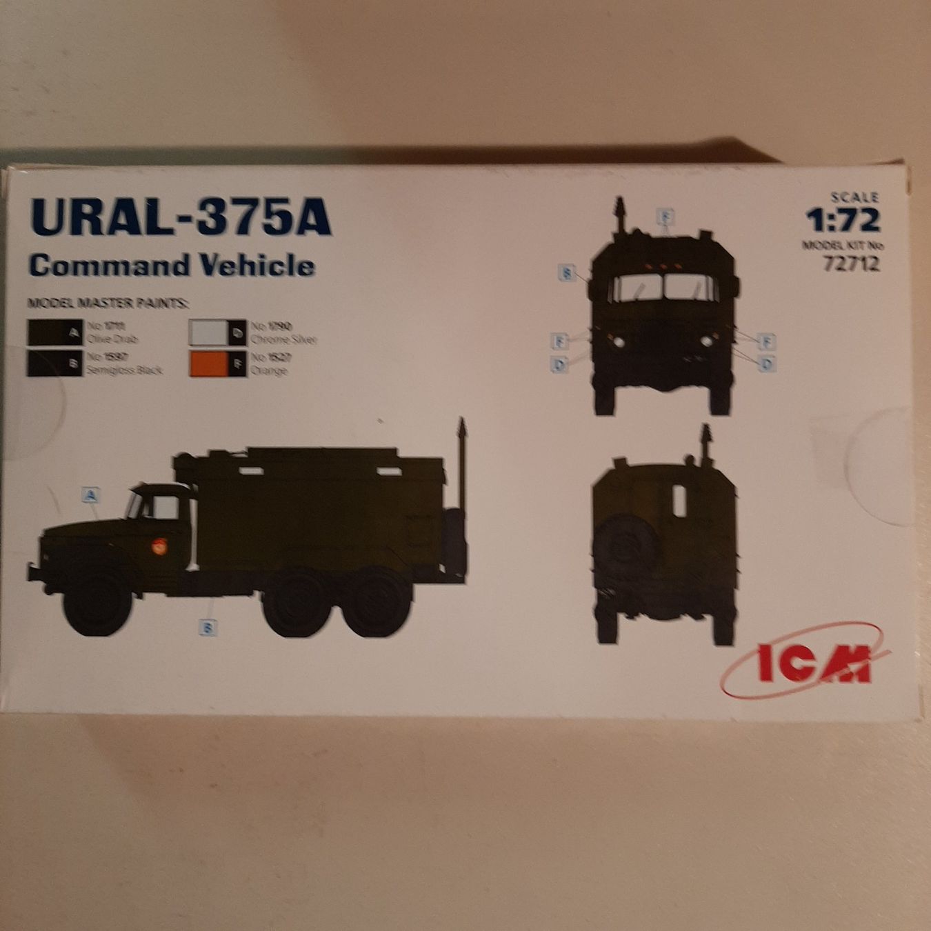 Kits de montage: 763 ... URAL-375 A Command ... ICM 72712 – Neuf (Voir description) à Bonstetten par Benibanny59 1
