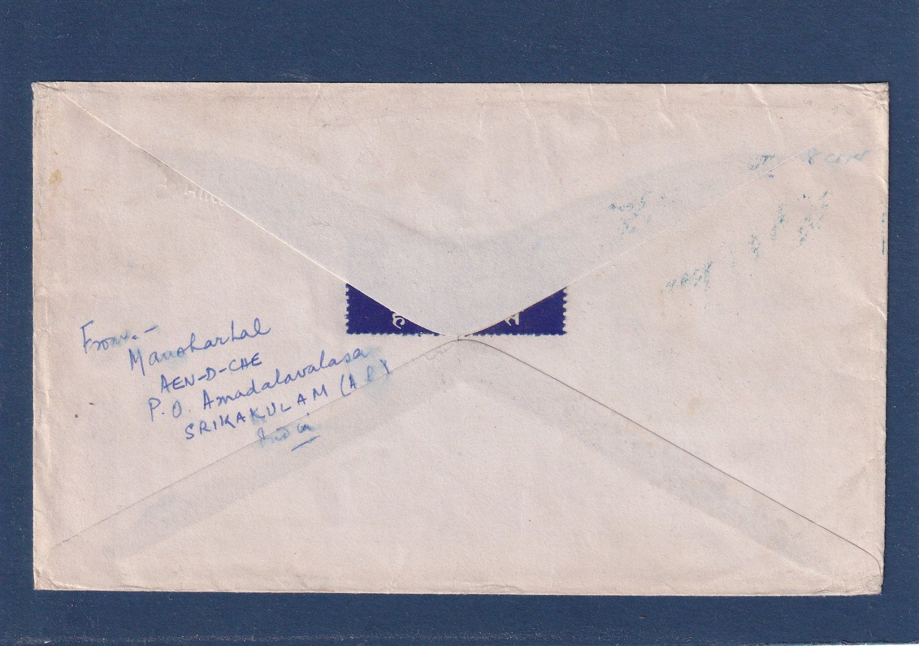 Alle Briefmarken: Recommandé - By Air Mail - Amadalavasa - Inde 1970 - Pachmar – Gebraucht aus Orvin von Pyaeschli 1