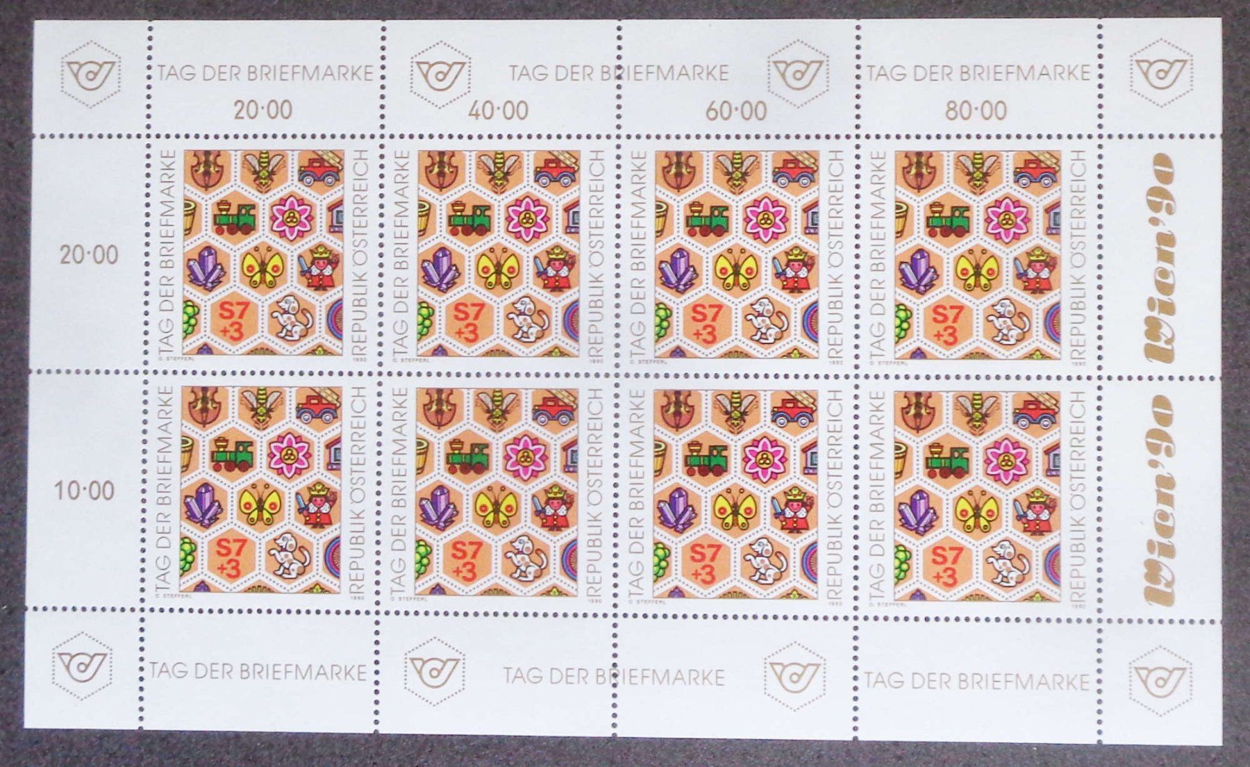 Alle Briefmarken: ÖSTERREICH: Ausgaben 1990 + 2 Kleinbogen ** – Neu (gemäss Beschreibung) aus Le Locle von timbrettino 2