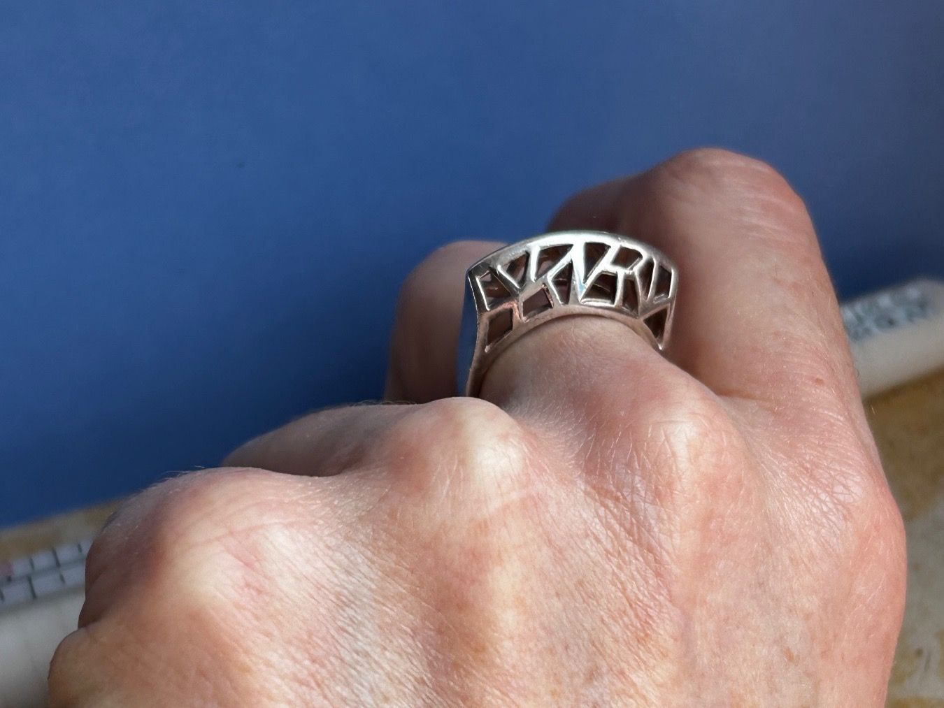 Anelli: Silberring Halbmond Labyrinth (56) – Usato da Dittingen venduto da Bijoubelle 1