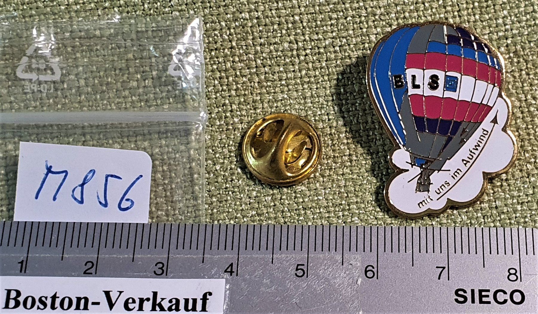 Placchette & Badge: M856 - Pin Ballon BLS mit uns im Aufwind – Usato da Reinach BL venduto da Boston-Verkauf 1