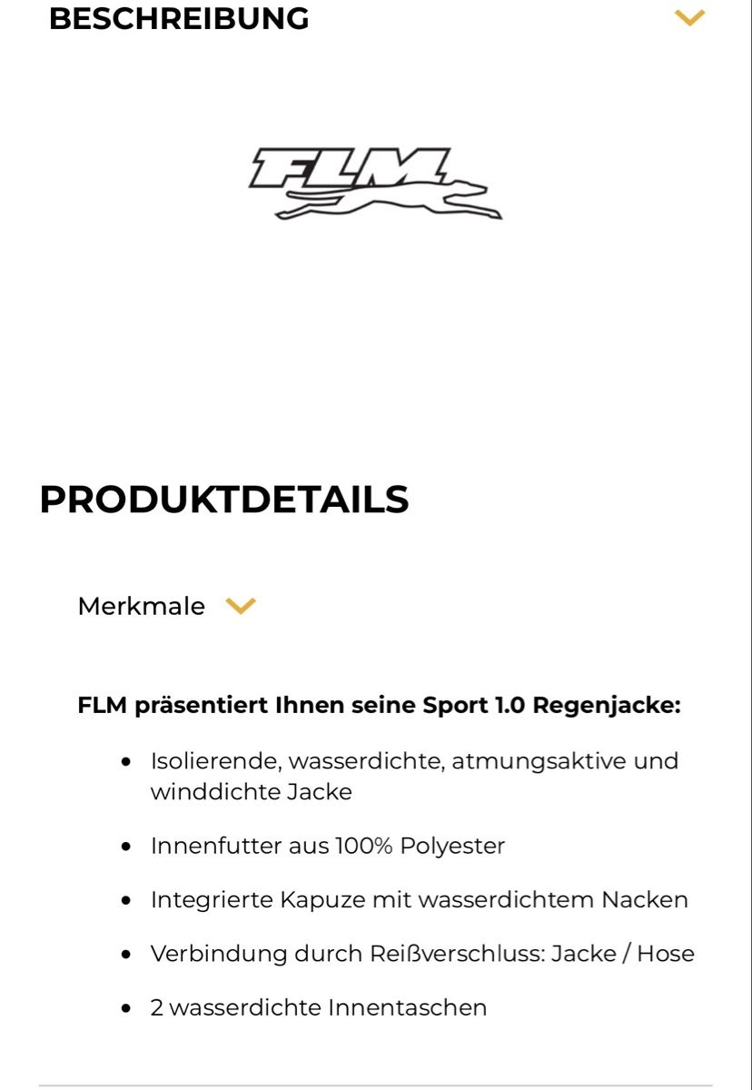 FLM Giacche: FLM Regenjacke – Nuovo (secondo la descrizione) da Zürich venduto da haschmet 2