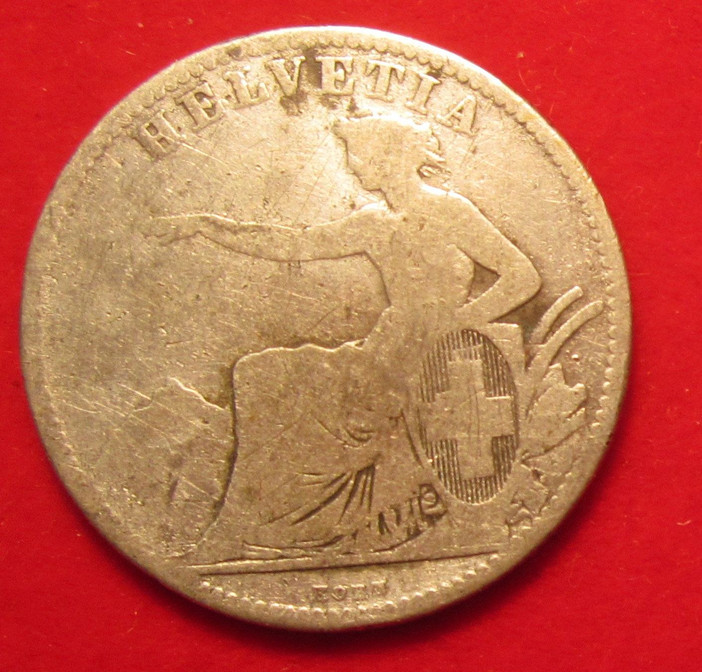 Tutti le monete: 2 Franken 1862 sitzende Helvetia – Usato da Allschwil venduto da Coinfreak 1