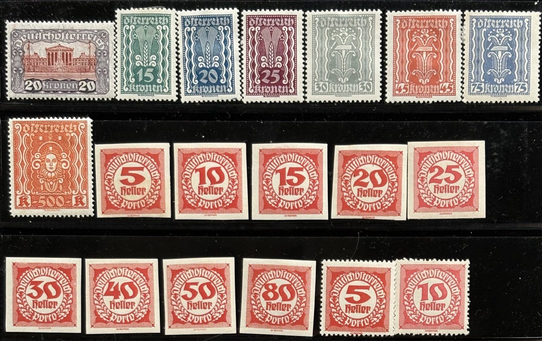 Alle Briefmarken: LOT DEUTSCH-ÖSTERREICH POSTFRISCH – Gebraucht aus Ostermundigen von Wyatt-Earp 2
