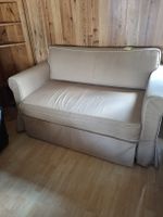 Schlafsofa beige mit Lattenrost gebraucht