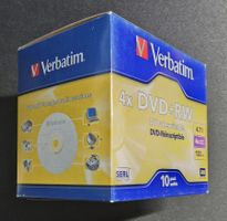 DVD+RW Verbatim 4x - Neuf - 10 pièces - Réinscriptible