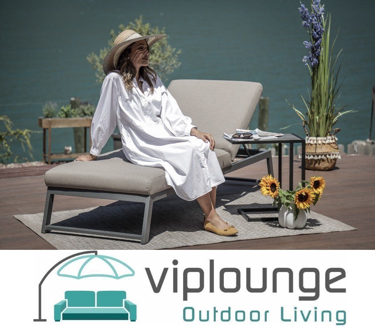 Viplounge Liegen & Liegestühle: Liegestuhl - Outdoor-Stoff Sunbrella – Neu und originalverpackt aus Uznach von viplounge 2
