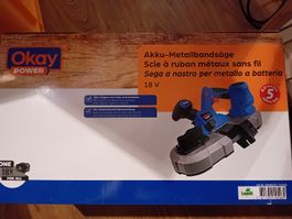 Okay Power Akku-Metallbandsäge 18V - Neu und OVP