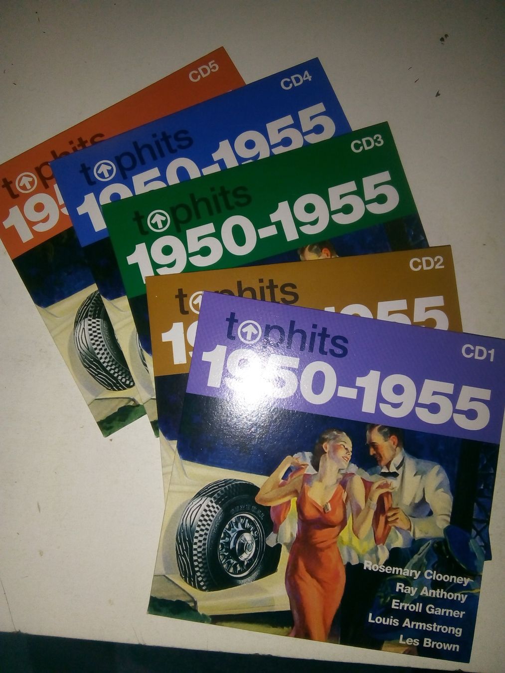 CD: Top Hits (1950-1955)   Various    5 CDs – Usato da St. Gallen venduto da elk2020 2