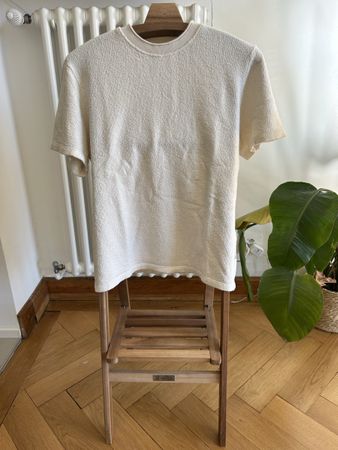 T-shirt TwoThirds blanc texture éponge taille L 