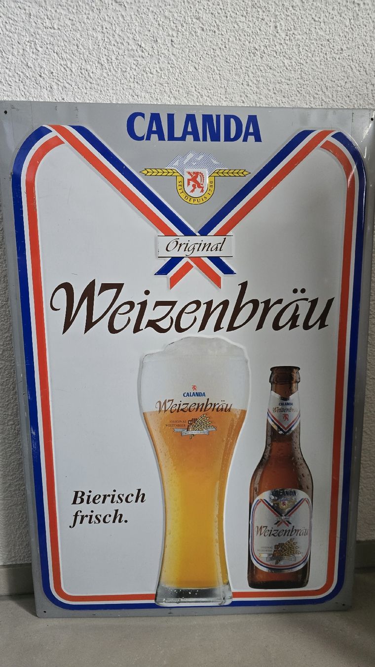 Calanda Insegne: Panneau publicitaire CALANDA Original Weizenbräu – Usato da Berolle venduto da gseb90 1