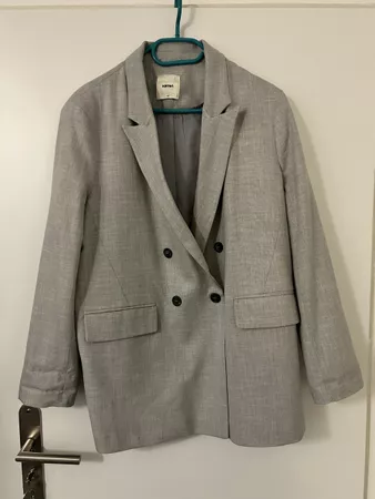 Grauer Blazer, Grösse 40 - ideal für den Frühling!