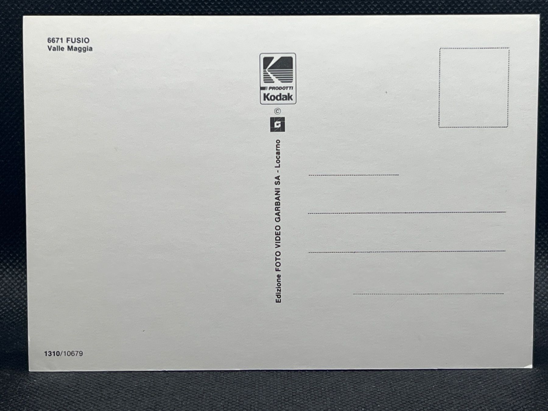 Cartoline postali: Fusio Valle Maggia – Usato da Widnau venduto da Brusi9 1