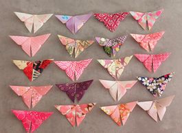 20 Origami Schmetterlinge - rosa violett