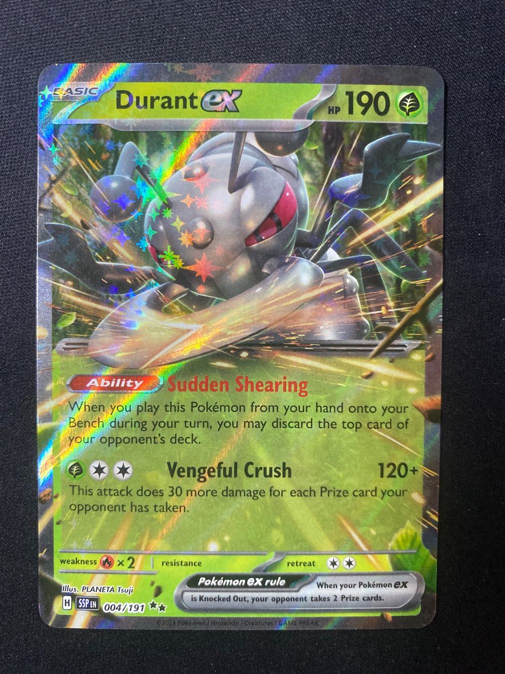 Pokémon Carte collezionabili: Durant ex 4 - Fermicula - Surging Sparks - EN ab 1 – Nuovo (secondo la descrizione) da Hausen AG venduto da Shrade