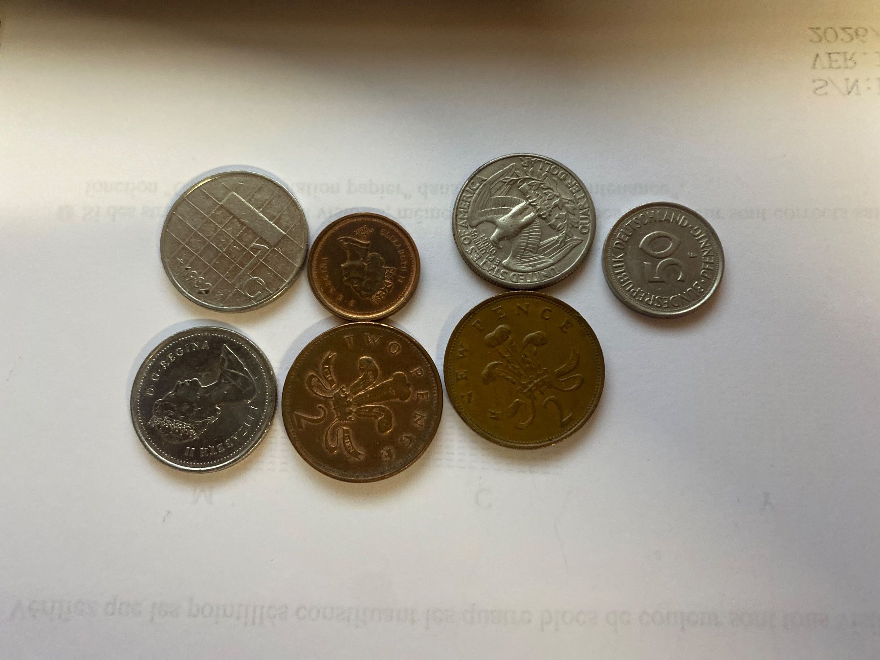 Lot de 20 pièces de monnaie étrangères différentes de toute l'Europe Pièces de collection anciennes pour votre album de pièces, tirelire ou