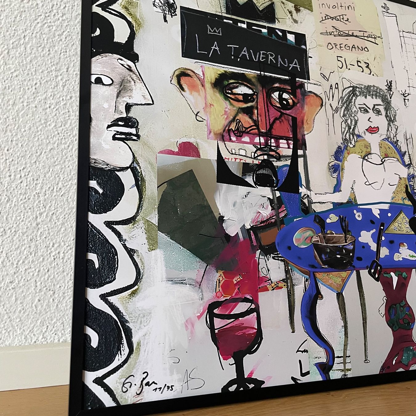 Poster & Bilder: Toscana Taverna Moderne Kunst Art Brut Bild Expressionismus – Neu (gemäss Beschreibung) aus St. Niklausen LU von Stefan_Bammert_Art 1