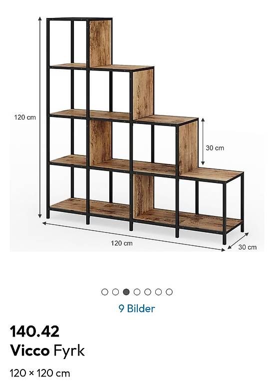 Regale: Metall Regal schwarz / Holz – Neu (gemäss Beschreibung) aus Luzern von vii_ndd9 2