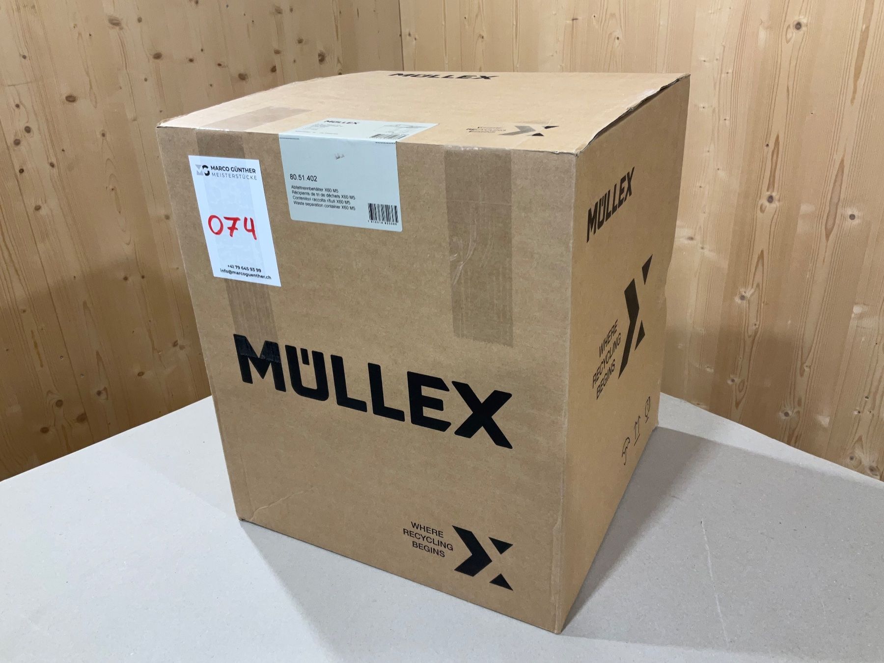 Müllex Cestini per rifiuti: 074 Müllex Abfallsystem X60 M5 – Nuovo e nell'imballaggio originale da Derendingen venduto da Meisterstuecke 5