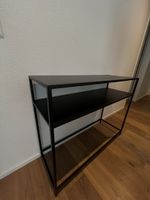 Schwarzer Konsolentisch in Metall 