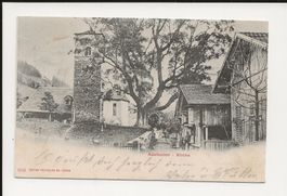 AK 1901 Adelboden Kirche,  Top 😍 Frutigen Stempel