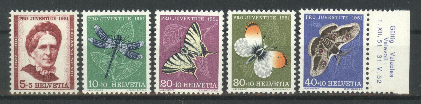 Tutti i francobolli: 1951, Pro Juventute ** – Usato da Willisau venduto da Vollstempel