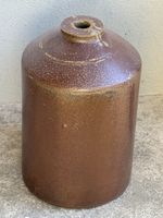 Antike grosse Flasche aus Steingut Steingutgefäss 