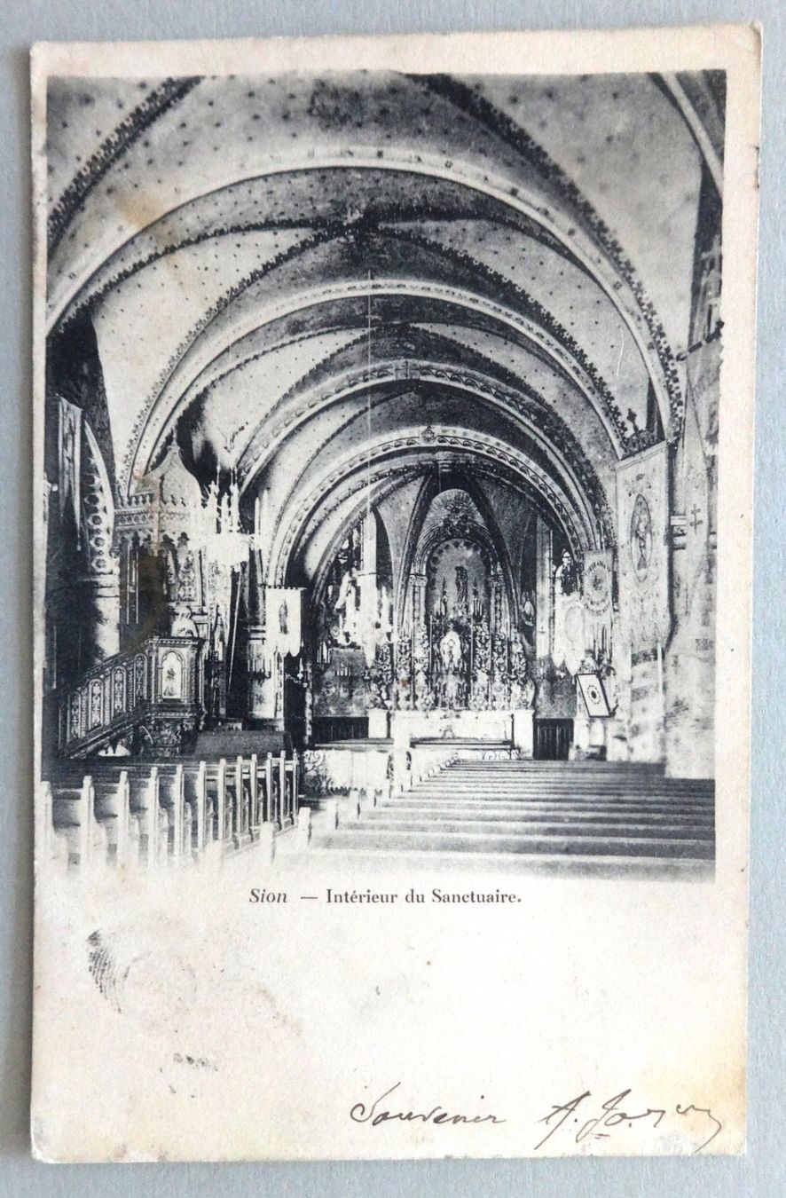 Cartes postales: Sion - Intérieur du Sanctuaire – Défectueux à Fétigny par Billy2miny