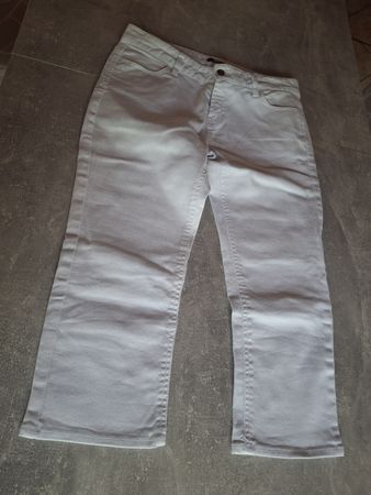 Pantalon jeans blanc taille 40 marque Yes Or No 98% coton 