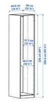 Ikea Pax Schrank 236x58x50cm