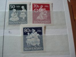 Satz Slovensko um 1942, Rotes Kreuz, *