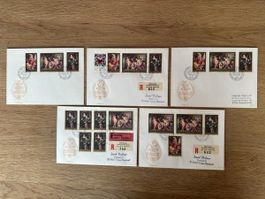 Liechtenstein - 5x RUBENS FDC 1976
