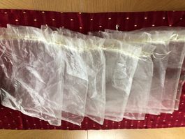 Organza Säckli, Geschenkbeutel, 8 Stück, neuwertig