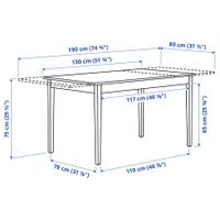 IKEA Esstisch NÄSINGE + 4 Stühle NÄSINGE
