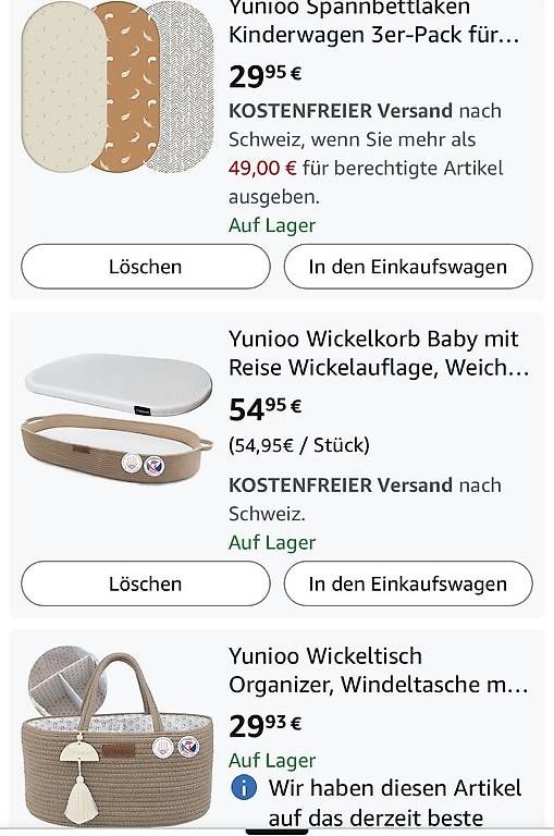 Fasciatoi & Accessori: Wickelkorb / Wickelauflage   – Usato da Thalwil venduto da Schawi21 2