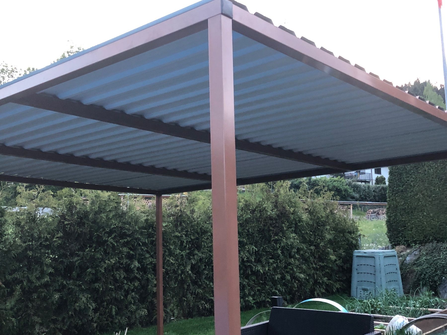 Rifugi: 4x4m Pergola Pavillon Unterstand – Nuovo (secondo la descrizione) da Bichelsee venduto da 123Tremp321 4
