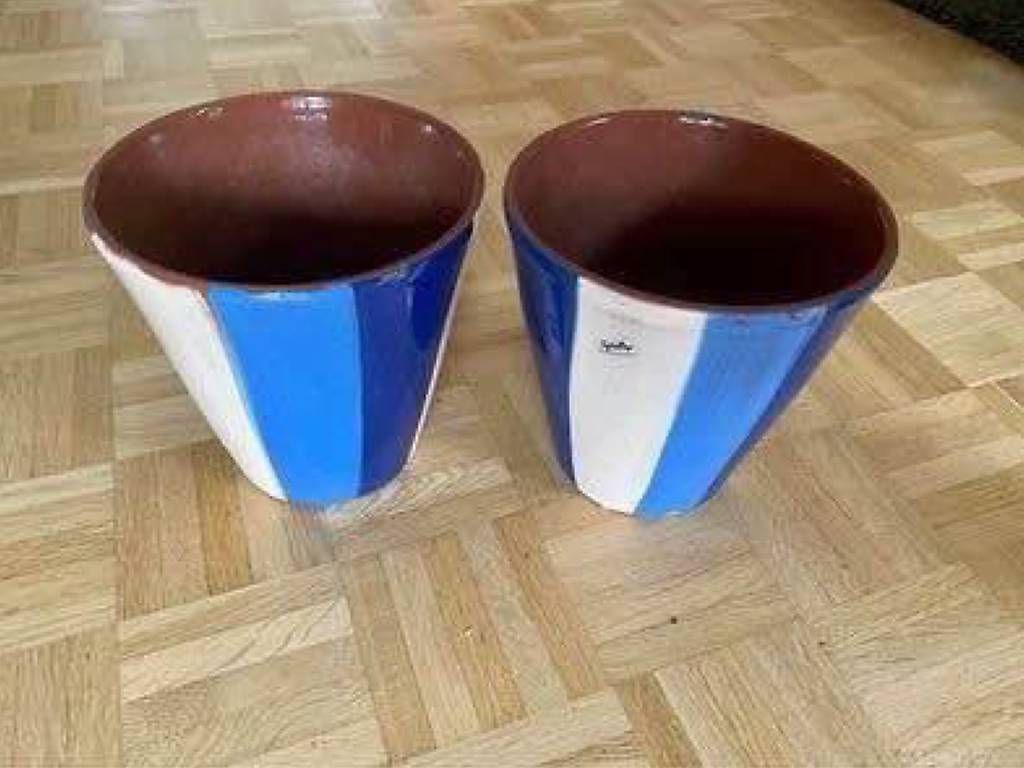 Pots de fleurs: 2 Blumenübertöpfe handgefertigt  – D'occasion à Frauenfeld par Irene.Schuppli 4