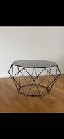 Moderner Couchtisch in Diamantform  Glas & Metall