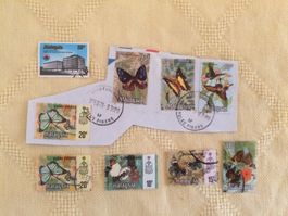 9 Stk. Briefmarken MALAYSIA, gestempelt