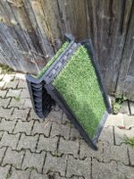 Hunderampe klappbar mit Kunstrasen schwarz gebraucht