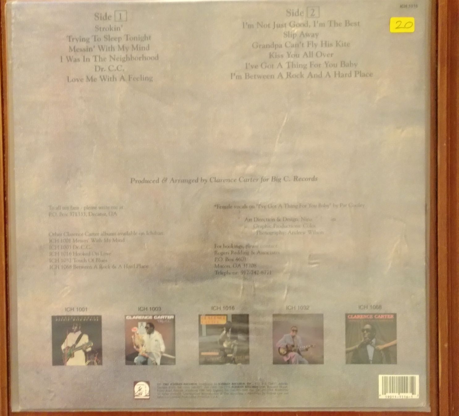 Dischi in vinile: Clarence Carter best of – Usato da Lausanne venduto da Soulbrother 1