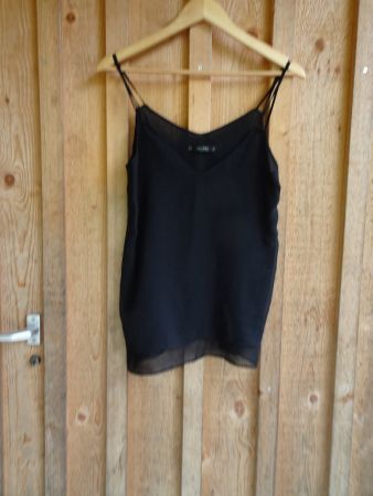 Schlichtes, schwarzes Top von ZARA Basic Gr. M - 425123