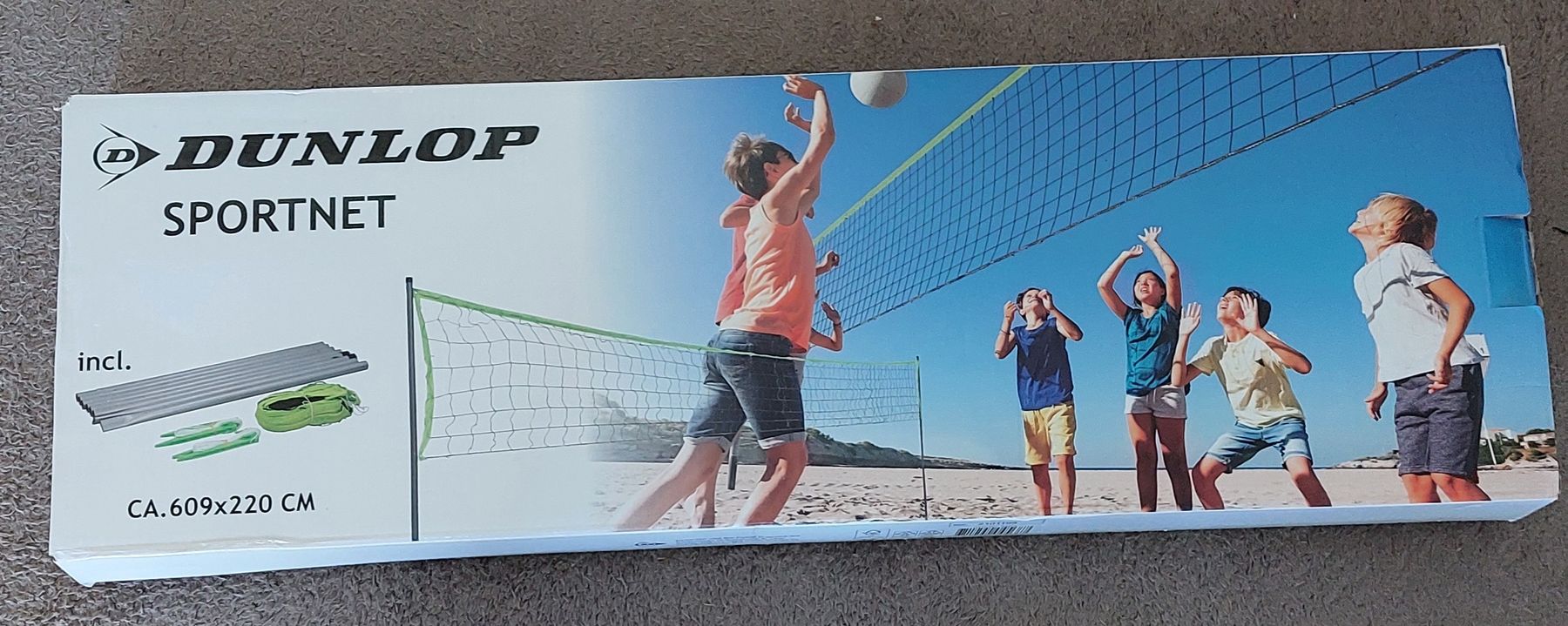 Spiele: Dunlop Sportnetz, neuwertig, ca. 609x220cm, – Neu (gemäss Beschreibung) aus Veltheim AG von gave04