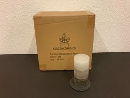 Kerzen 6,8 x 14 cm, Kart. m. 24 Stk, Aktions-Preis,abgestuft