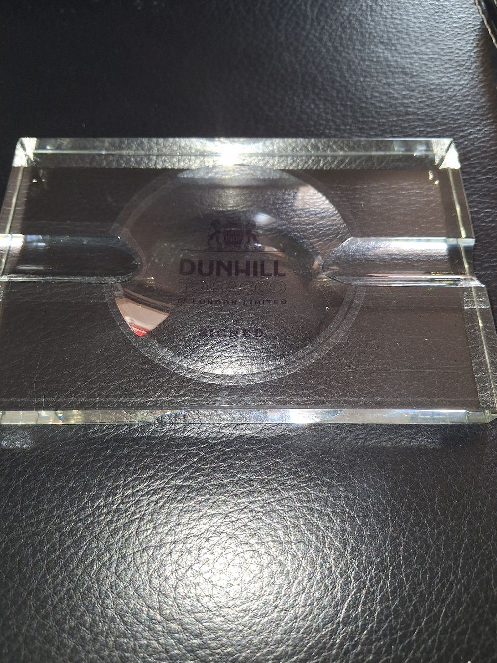 Dunhill Portacenere: Edler Dunhill Aschenbecher aus Glas. – Usato da Mellingen venduto da Aegert5 1