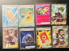8 Tainer Karten Pokemon Lot 4